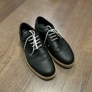 Ecco Mens hybrid (sneaker/dress) Black Oxford Derby Plain Toe shoes size 10